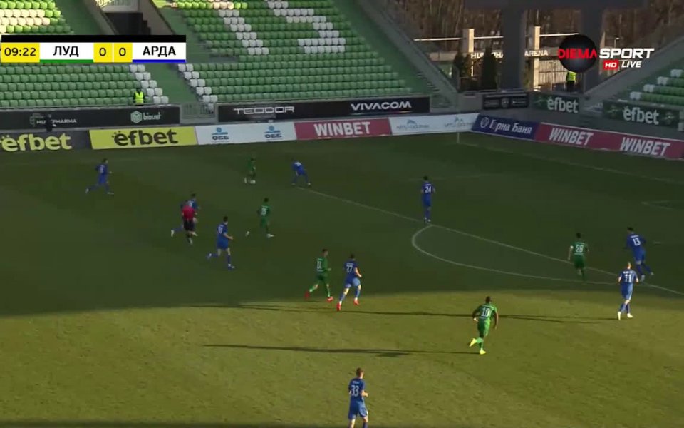 Лудогорец - Арда 0:0 /първо полувреме/