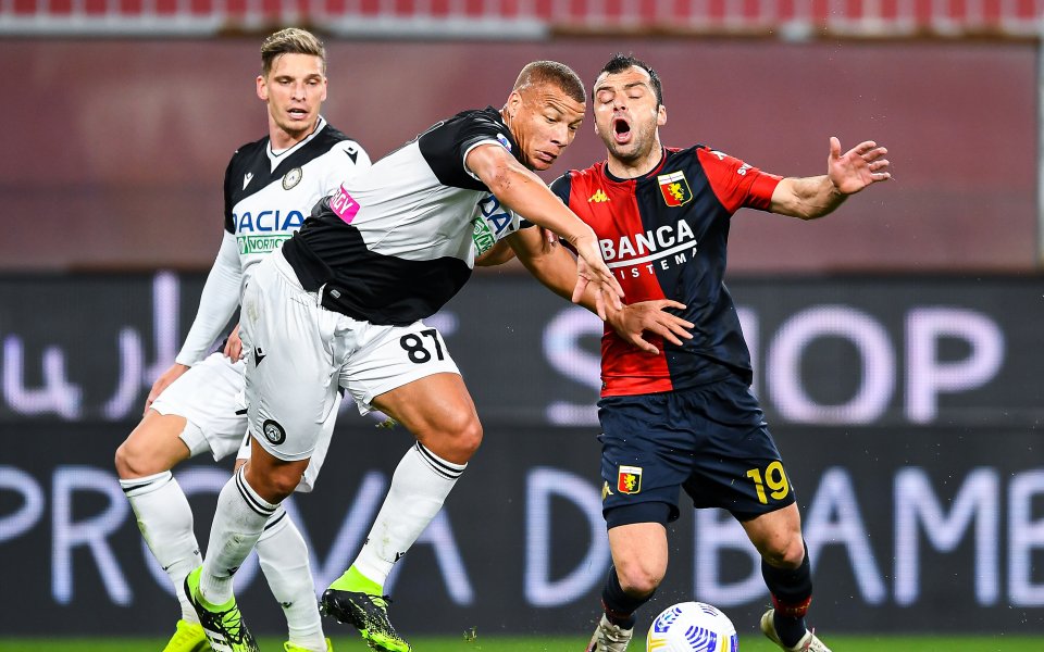 Дженоа и Каляри завършиха 1:1 в двубой от 27-ия кръг