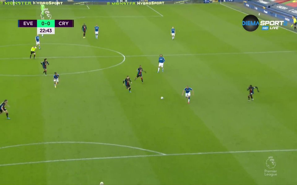 Евертън - Кристъл Палас 0:0 /първо полувреме/