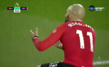 Саутхямптън Кристъл Палас 1 1 първо полувреме