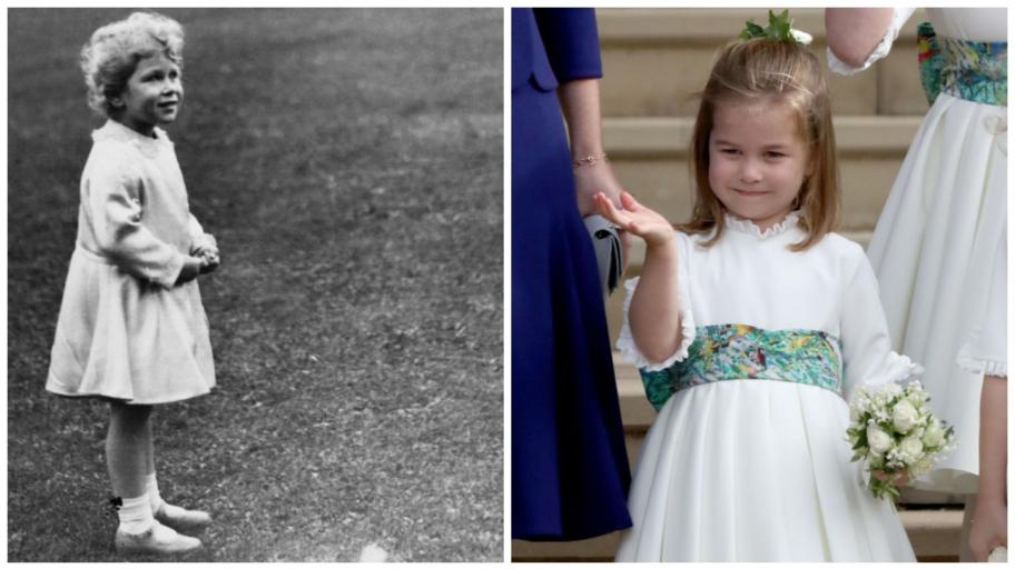 Двойничка на прабаба: моментите, в които принцеса Шарлот е малко копие на кралица Елизабет