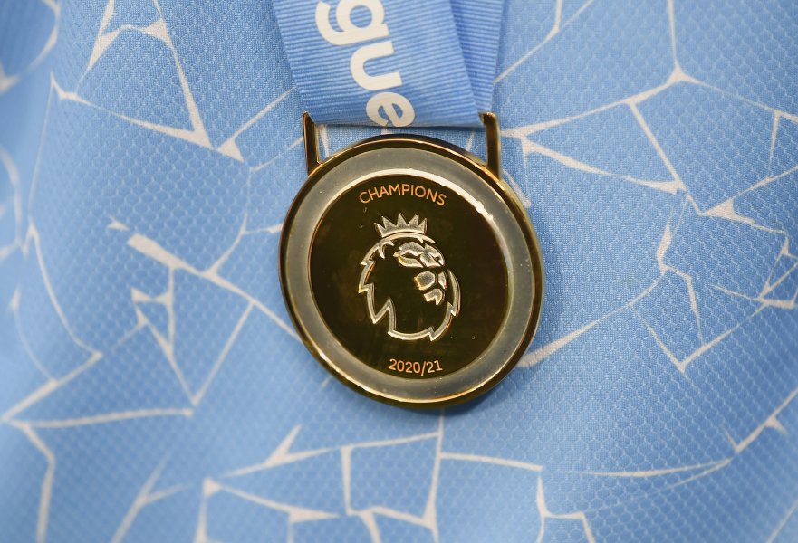 Награждаване на Манчестър Сити като шампион във Висшата лига1