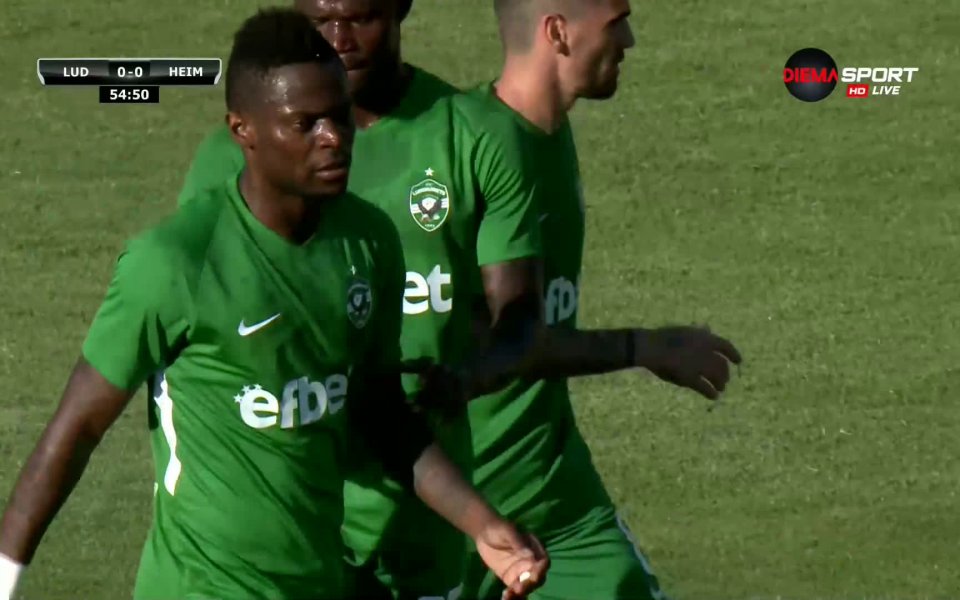 В 55-ата минута Лудогорец поведе в резултата. Ману подаде към