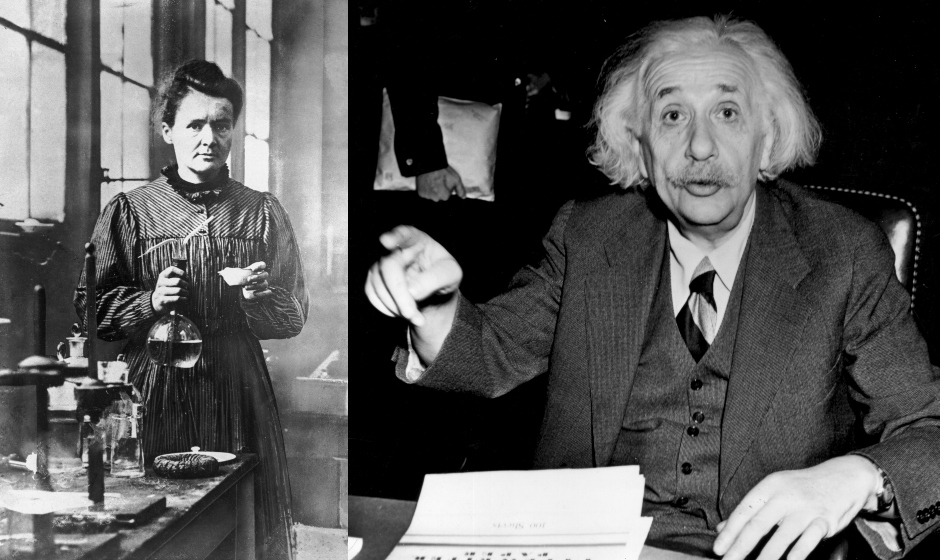 алберт айнщайн мария кюри