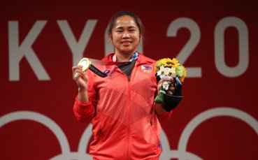 Филипинската щангистка Идилин Диас която донесе исторически първи олимпийски златен