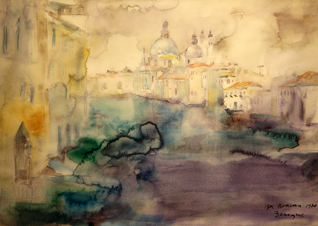 <p>Владимир Мански (1914 &ndash; 1982) Венеция, 1970 акварел, хартия</p>