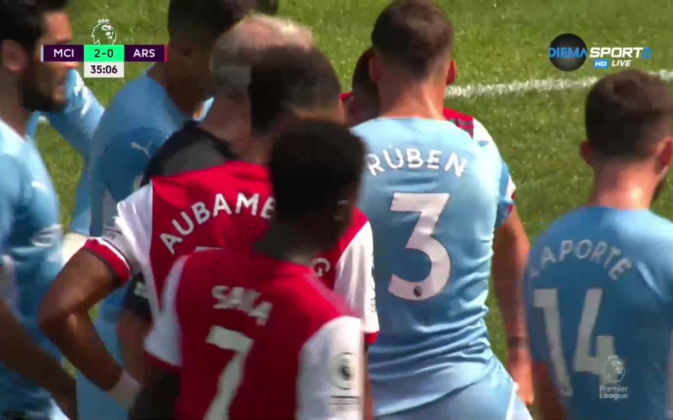 Манчестър Сити - Арсенал 3:0 /първо полувреме/