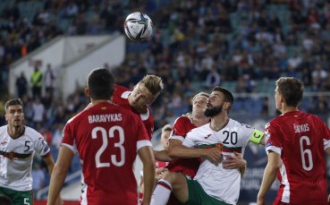 Атакуващият футболист на България Димитър Илиев говори след успеха над