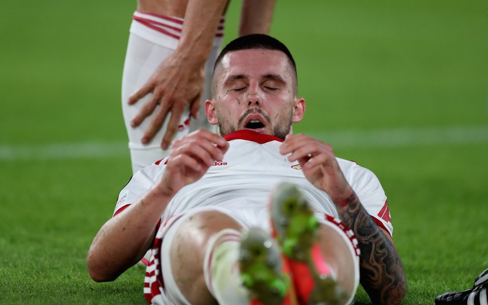 Защитникът на ЦСКА Иван Турицов застана пред медиите при завръщането