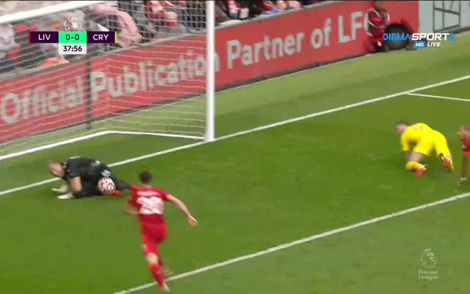 Ливърпул - Кристал Палас 1:0 /първо полувреме/