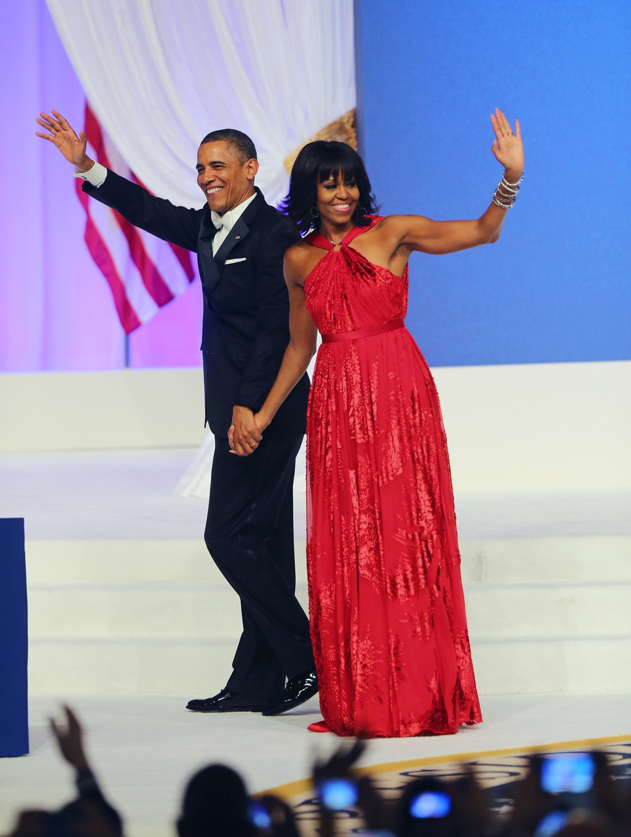 <p>Мишел Обама на вечерния бал през 2013 г.</p>