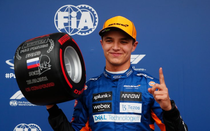 Ландо Норис с първи полпозишън в кариерата за Гран При на Русия