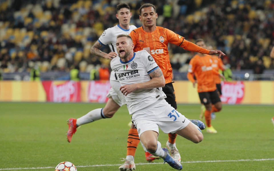 Интер и Шахтьор завършиха 0:0 за трети пореден път. Двата