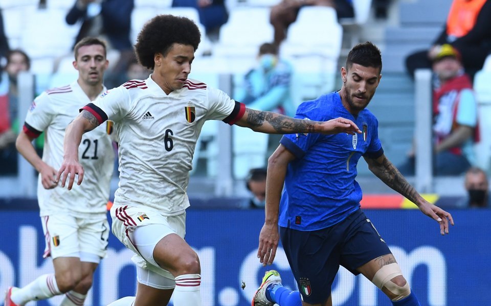 Националните отбори на Италия и Белгия играят при резултат 1:0