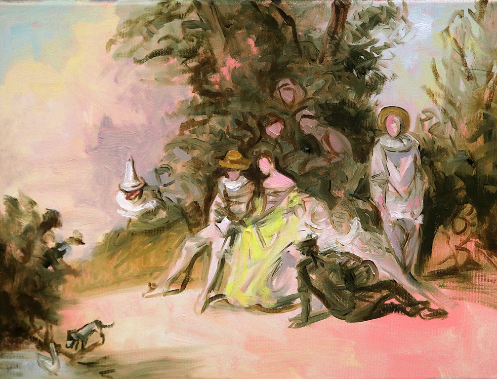 <p>Картините от &bdquo;Нишката на Ариадна - Опит за намиране на решение&ldquo; започва да рисува във Виена по време на първата наложена изолация през 2020 и завършва цикъла това лято в Ковачевица, родното място на нейния дядо.</p>