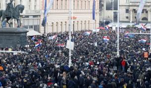 <p>Протести в редица европейски страни срещу COVID мерките</p>