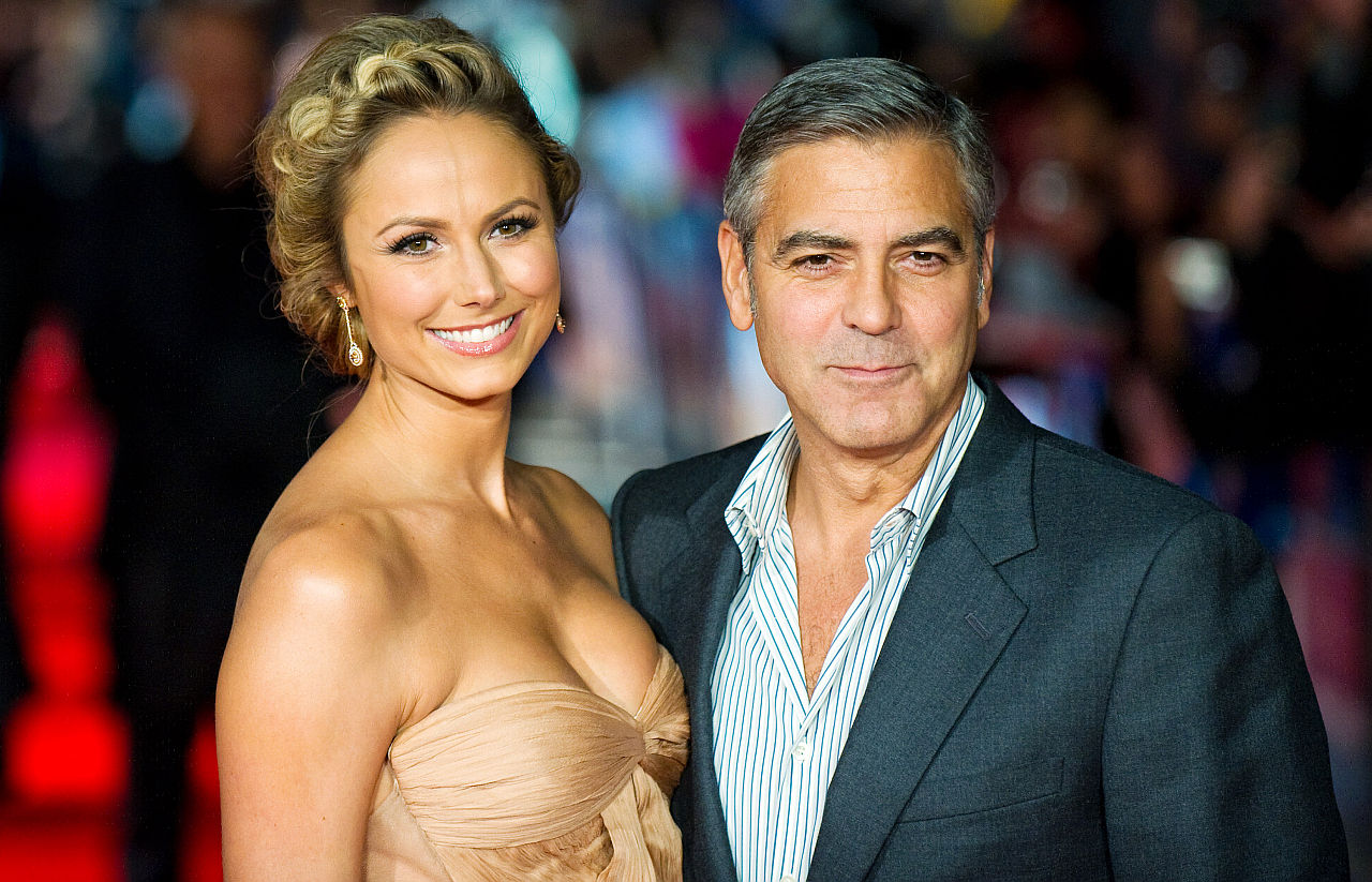 <p>Стейси Киблър и Джордж Клуни</p>