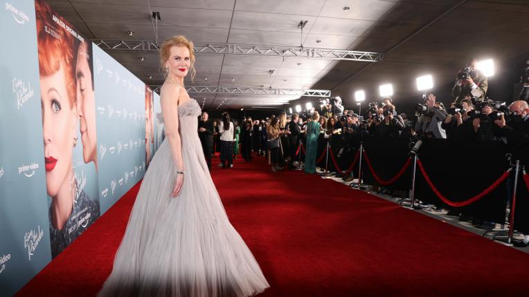  Разкошна в Armani Prive: Никол Кидман на лосанджелиската премиера на „ Да бъдеш Рикардо “ 