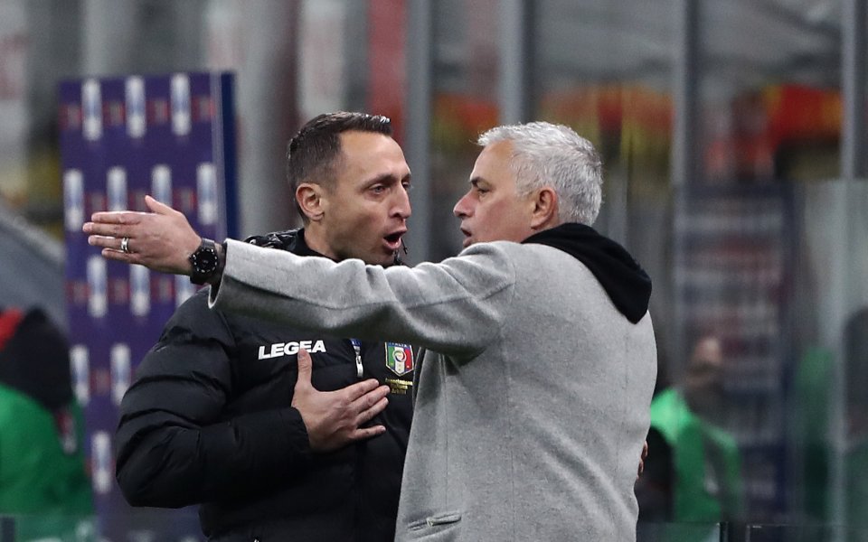 Треньорът на Рома - Жозе Моуриньо, коментира загубата от Милан