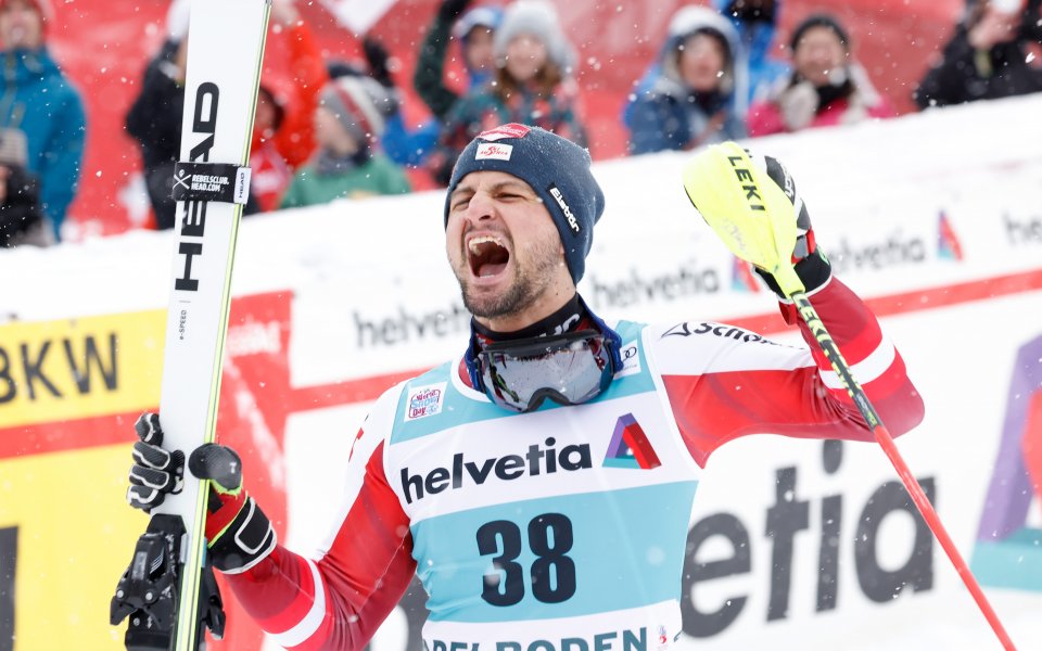 Йоханес Щролц с първа победа в кариерата си на СК по ски след успех в слалома в Аделбоден