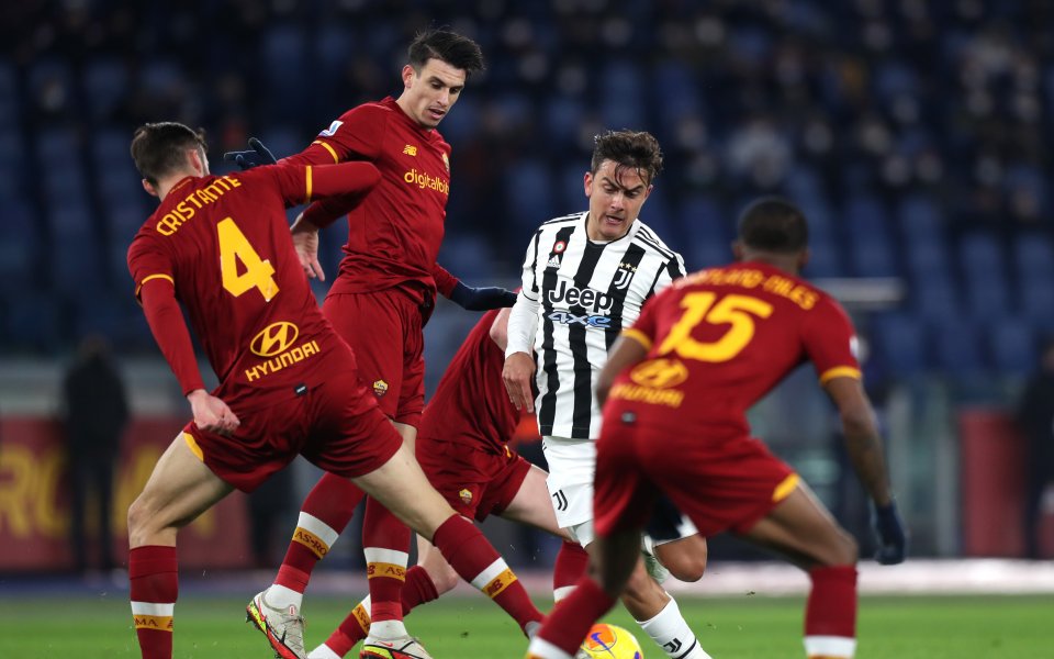 Отборите на Рома и Ювентус играят при резултат 1:1 след