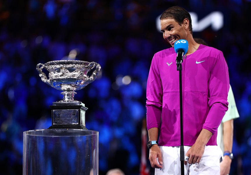 Церемония по награждаване след финала на Australian Open 20221