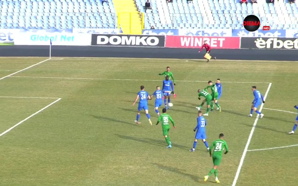 Стрелецът Пиерод Сотириу вкара пети гол за Лудогорец срещу Арда