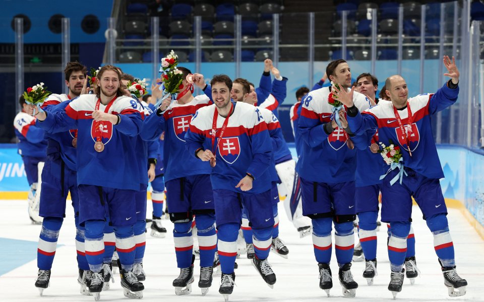 Хокеистите на Словакия грабнаха бронзовите медали  в Пекин