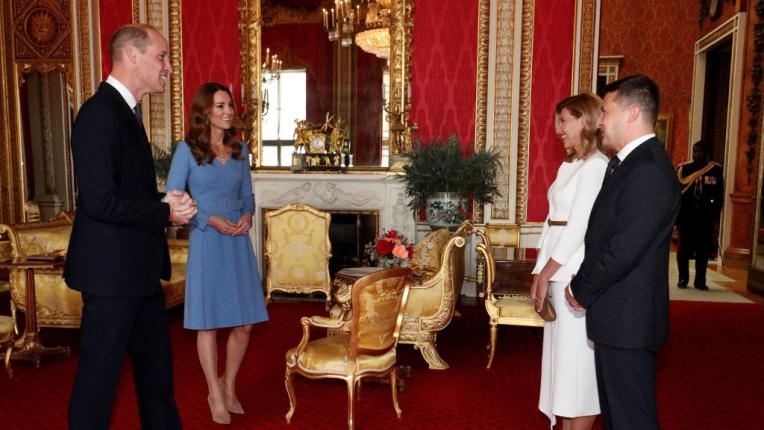  Срещата на принц Уилям и Кейт Мидълтън с президента на Украйна Владимир Зеленски 