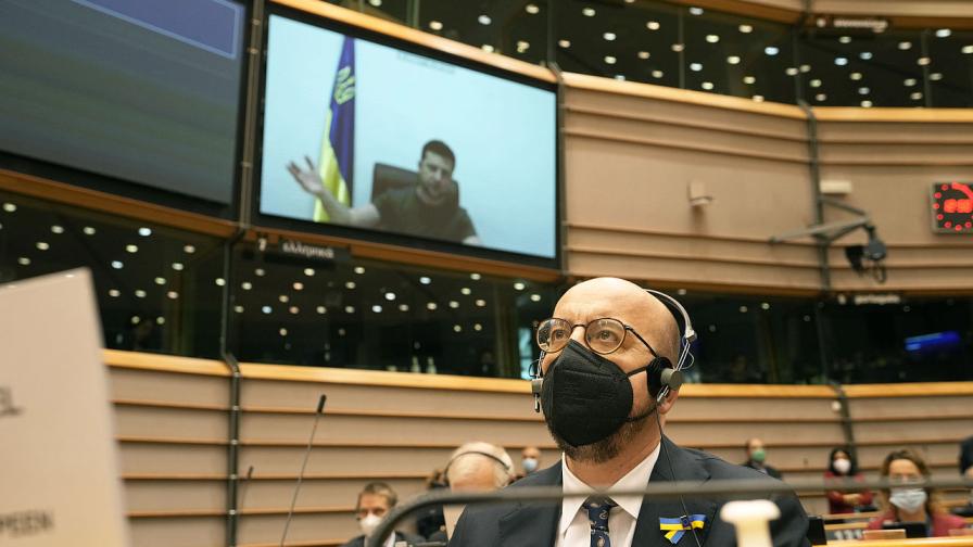 Володимир Зеленски в обръщение към Европейския парламент
