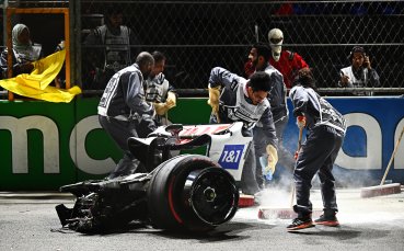 Квалификацията във Ф1 за Гран При на Саудитска Арабия беше прекъсната след ужасна катастрофа на Мик Шумахер