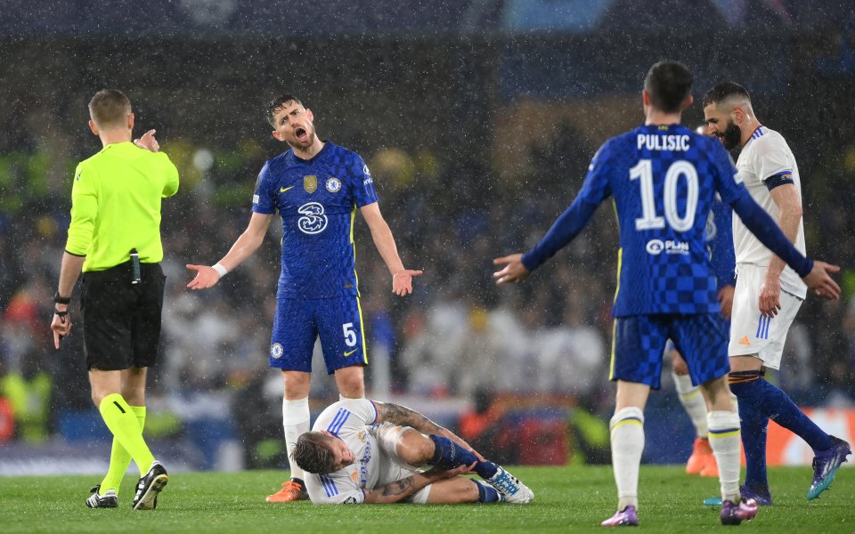 Отборите на Челси и Реал Мадрид играят при резултат 1:3