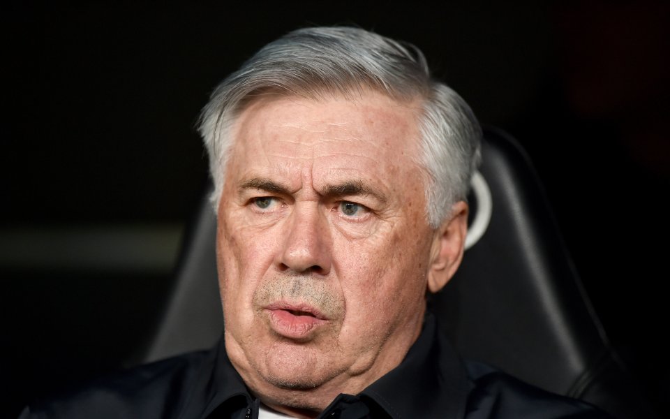 Наставникът на Реал Мадрид - Карло Анчелоти, говори пред медиите