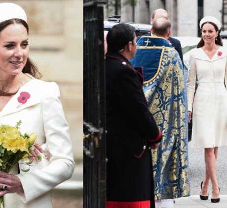 Херцогът и херцогинята на Кеймбридж посетиха църковна служба по случай Деня на