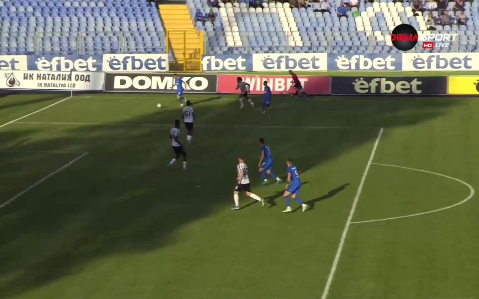 В 73-ата минута Милен Желев записа нова асистенция, след като