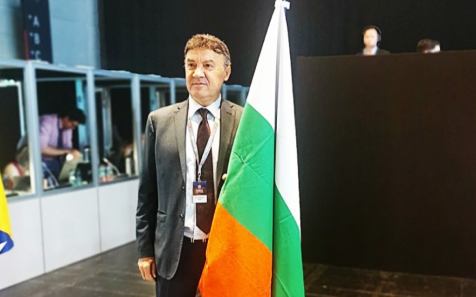 Президентът на Българския футболен съюз Борислав Михайлов, вицепрезидентът Михаил Касабов