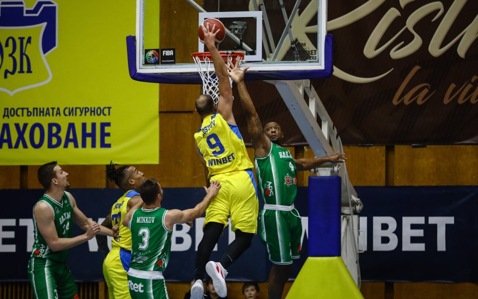 Левски победи Балкан (Ботевград) с 66:56 (23:10, 11:15, 10:20, 22:11)