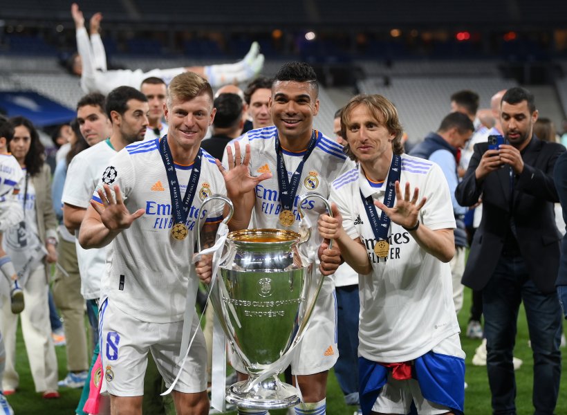 Радостта на Реал Мадрид след триумфа в ШЛ1