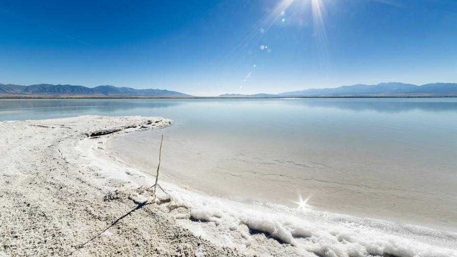 Голямото солено езеро в Юта