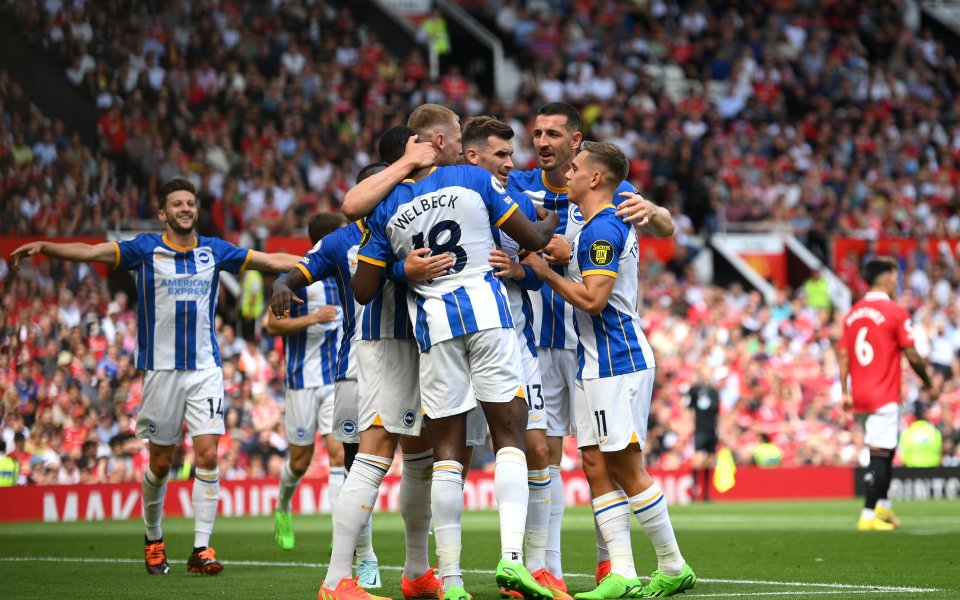 Отборът на Брайтън победи Манчестър Юнайтед с 2:1 в среща