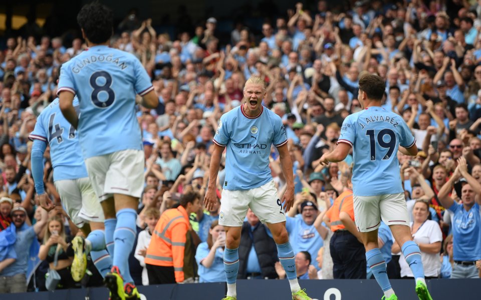 Манчестър Сити - Кристъл Палас 4:2 / Висша лига, 4-и кръг, 27.08.2022 г.