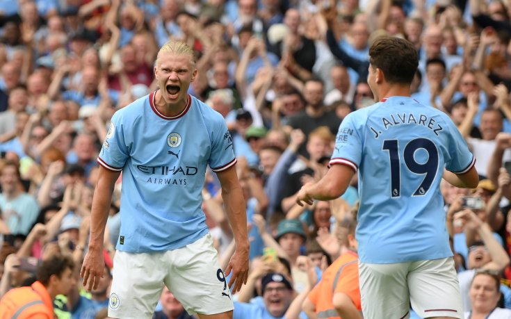 Манчестър Сити с фантастичен обрат срещу Палас, Халанд избухна с хеттрик