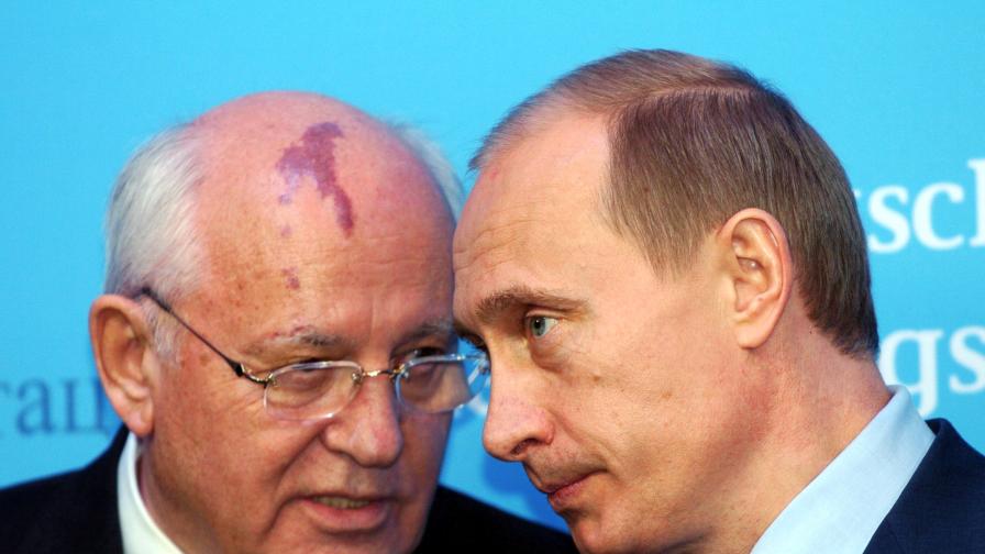 Горбачов и Путин, 2004 г.