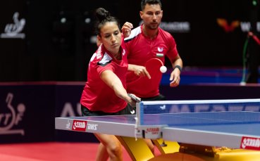 Петьо Кръстев и Мария Йовкова които преодоляха осминафиналите при смесените