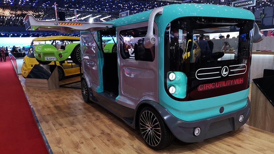 L City на Sin Cars като прототип по време на автомобилното изложение в Женева през 2019 г.