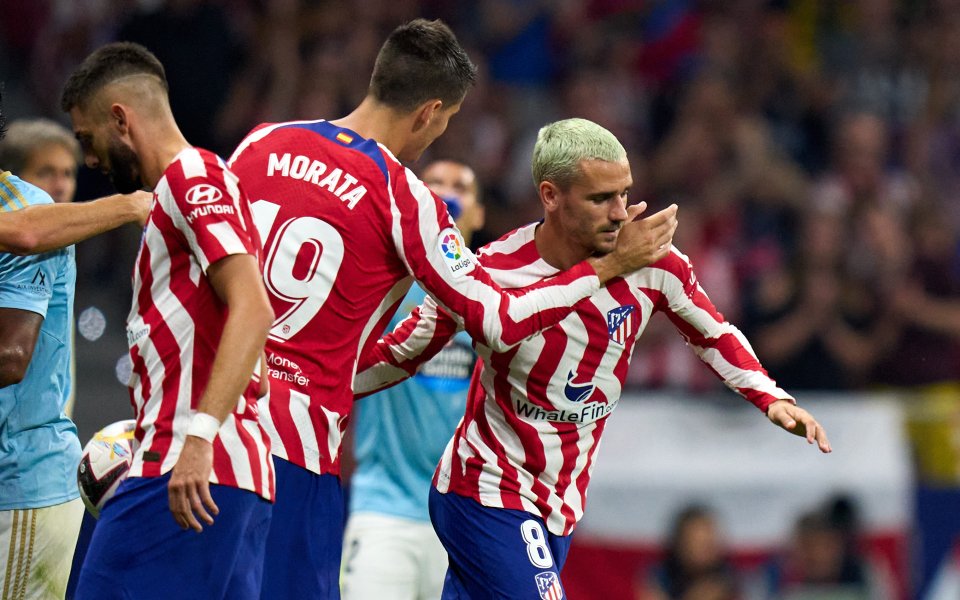 Атлетико Мадрид победи с 4:1 отбора на Селта в мач от