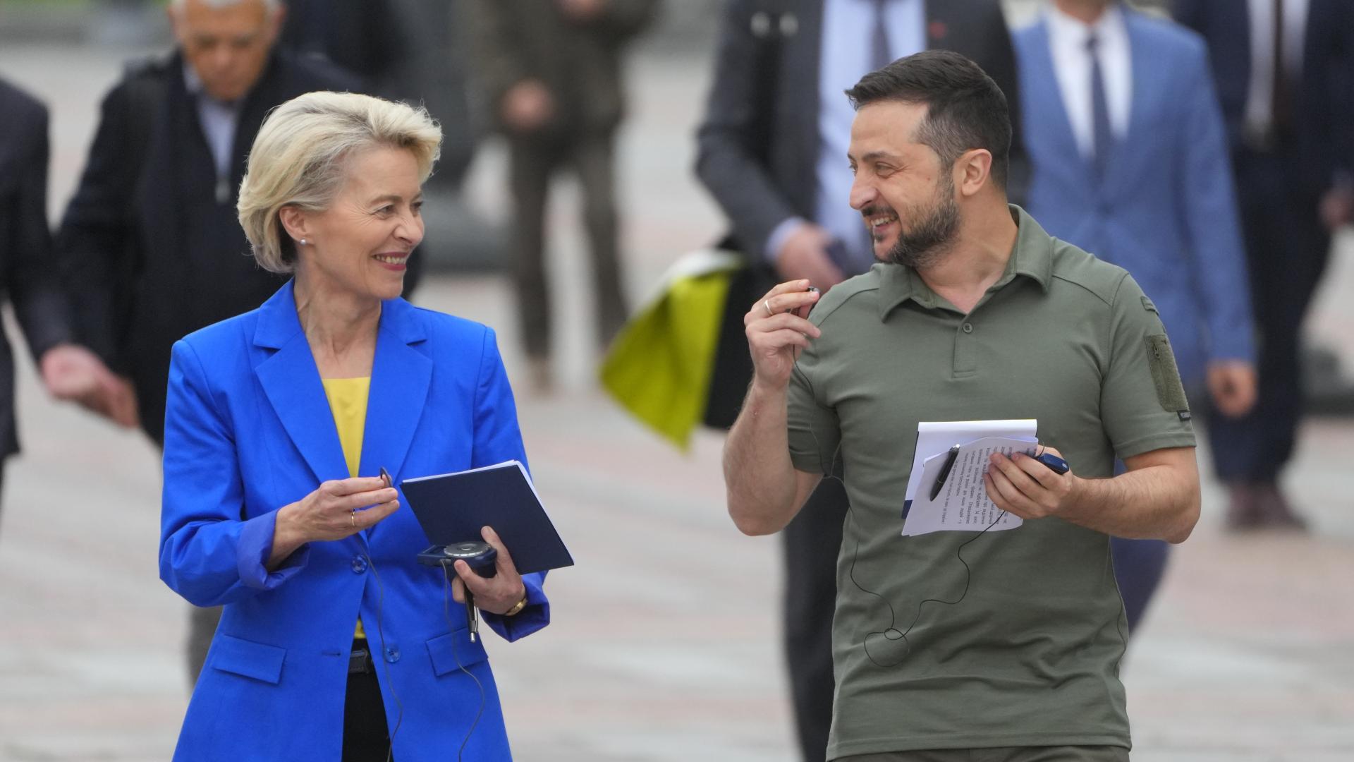 Украинският лидер пристигна в Брюксел където той и председателят на