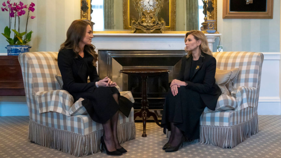Кейт Мидълтън проведе специална аудиенция с първата дама на Украйна