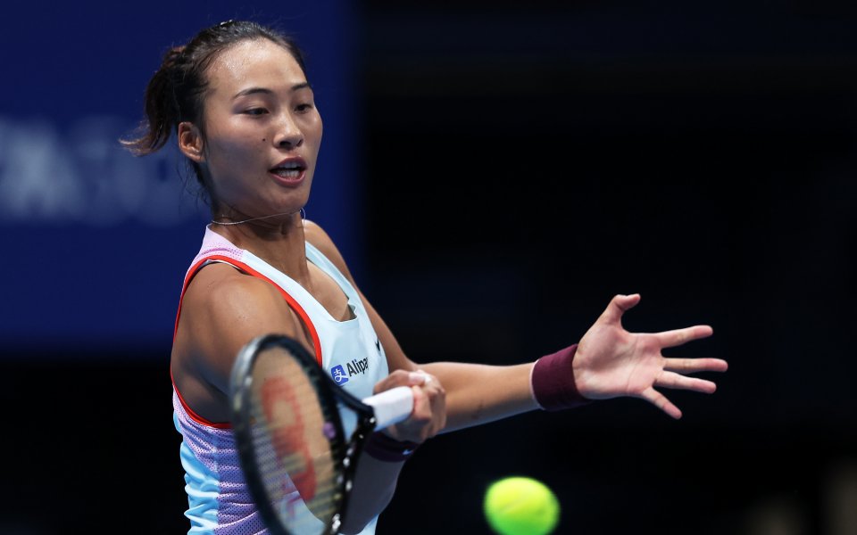 Цинвън Чжън - Вероника Кудерметова 2:1 сета [5:7, 6:3, 7:6 (3)] / WTA 500, Токио, 1/2-финал, 24.09.2022 г.