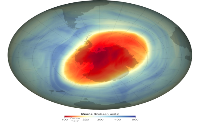 Озоновата дупка продължава да се смалява